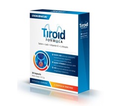 Strong Nature Tiroid formula 30 pills for thyroid gland against oxidative stress - $19.79