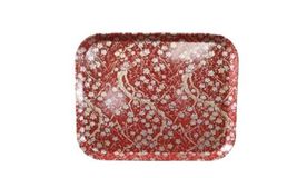 Vintage Red Gold Made in Japan Brocade Kimono Appe Tray Kojima Tool & Die Co image 6