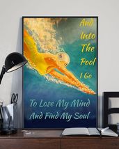Swimming And Into The Pool Vertical Canvas Decor - $49.99