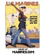 US Marines Anime Poster USMC Army Recruitment Art Print Size 11x17&quot; 14x2... - $11.90+