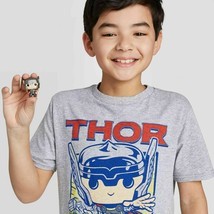 Boys' Marvel T-Shirt with Mini Funko POP! - Thor Theme XL - $24.74