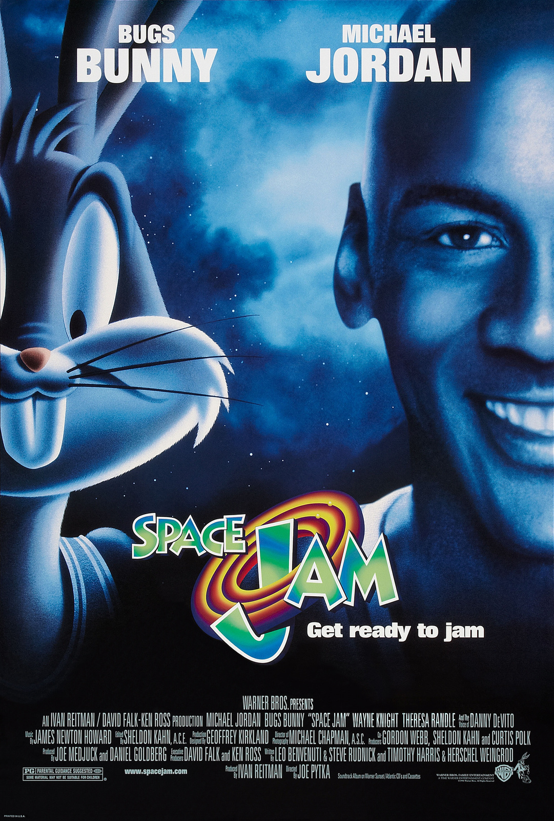 Primary image for Space Jam Michael Jordan 1996 Movie Poster Art Film Print 24x36 27x40" 32x48" #3