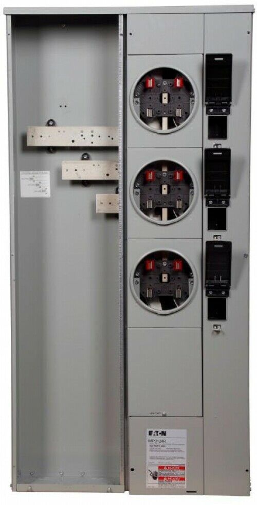 Eaton Group Meter Socket 125 Amp 3Gang SinglePhase Ring Type