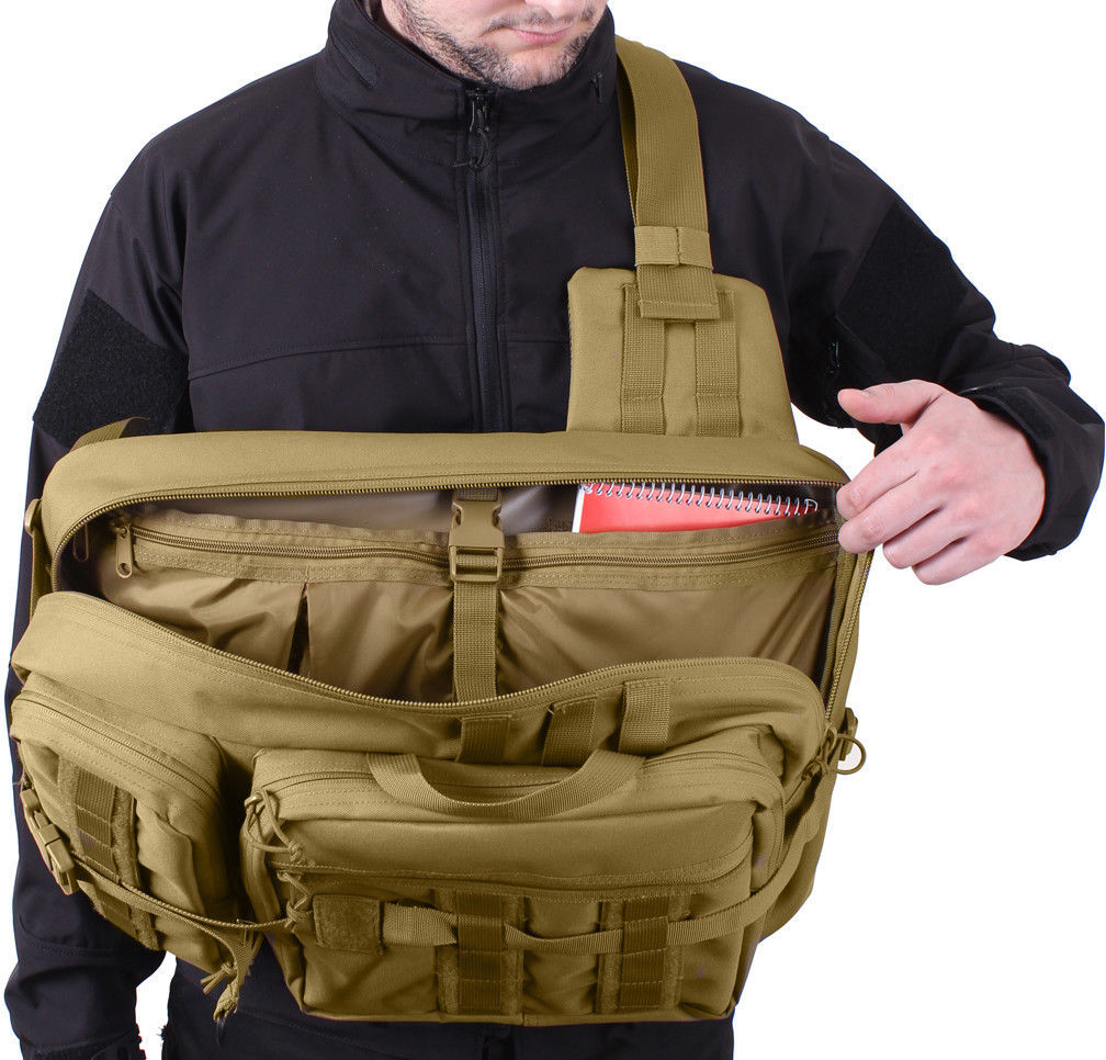 Tactical Sling Trasport Pack Crossbody Bag Army MOLLE Strap Concealed Carry CCW - Bags