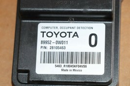 Lexus Toyota Passnger Seat Occupant Detection Sensor Module Computer 89952-0w011