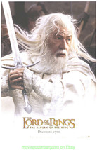 Lord of the Rings Return of the King Movie Poster 27x40 D/S Gandalf Ian ... - $27.00