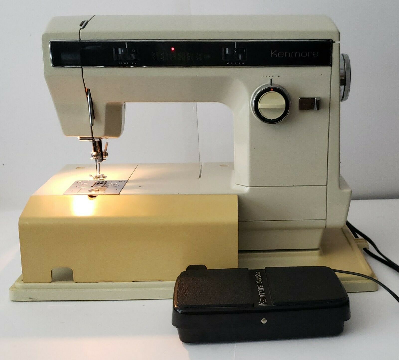 Vintage 1977 Sears Kenmore 158.18800 Heavy Duty Zig Zag Portable Sewing ...