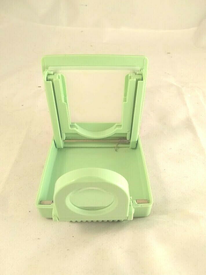 Vintage 1960's Ansco Foldable Portable Photo Slide Viewer Teal Slide