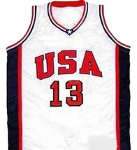 Antonio Mc Dyess #13 Team USA Men Basketball Jersey White Any Size image 1