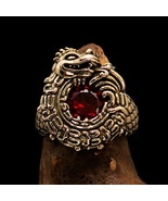 Excellent crafted Mens Ring Ancient Maya Inca Dragon Cubic Zirconia CZ - $28.52