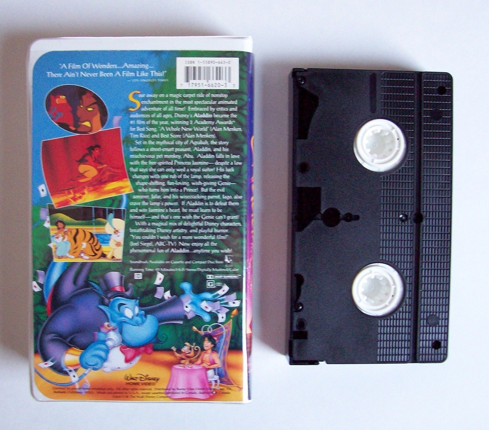 Disney ALADDIN Black Diamond Classic + RARE Inserts VHS 1993 EXCELLENT ...