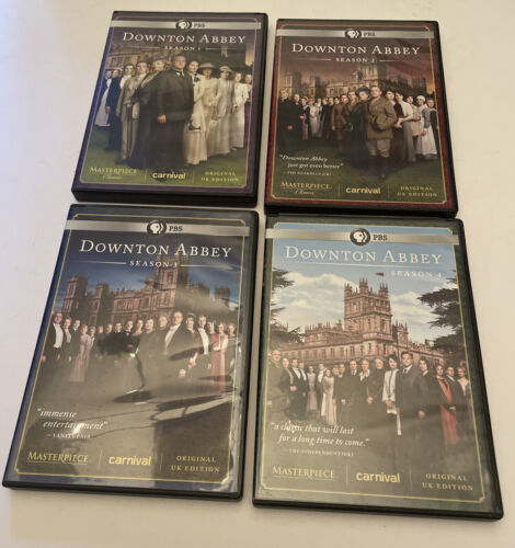 Downton Abbey Complete Seasons DVD Disc Set PBS Series DVDs Blu Ray Discs