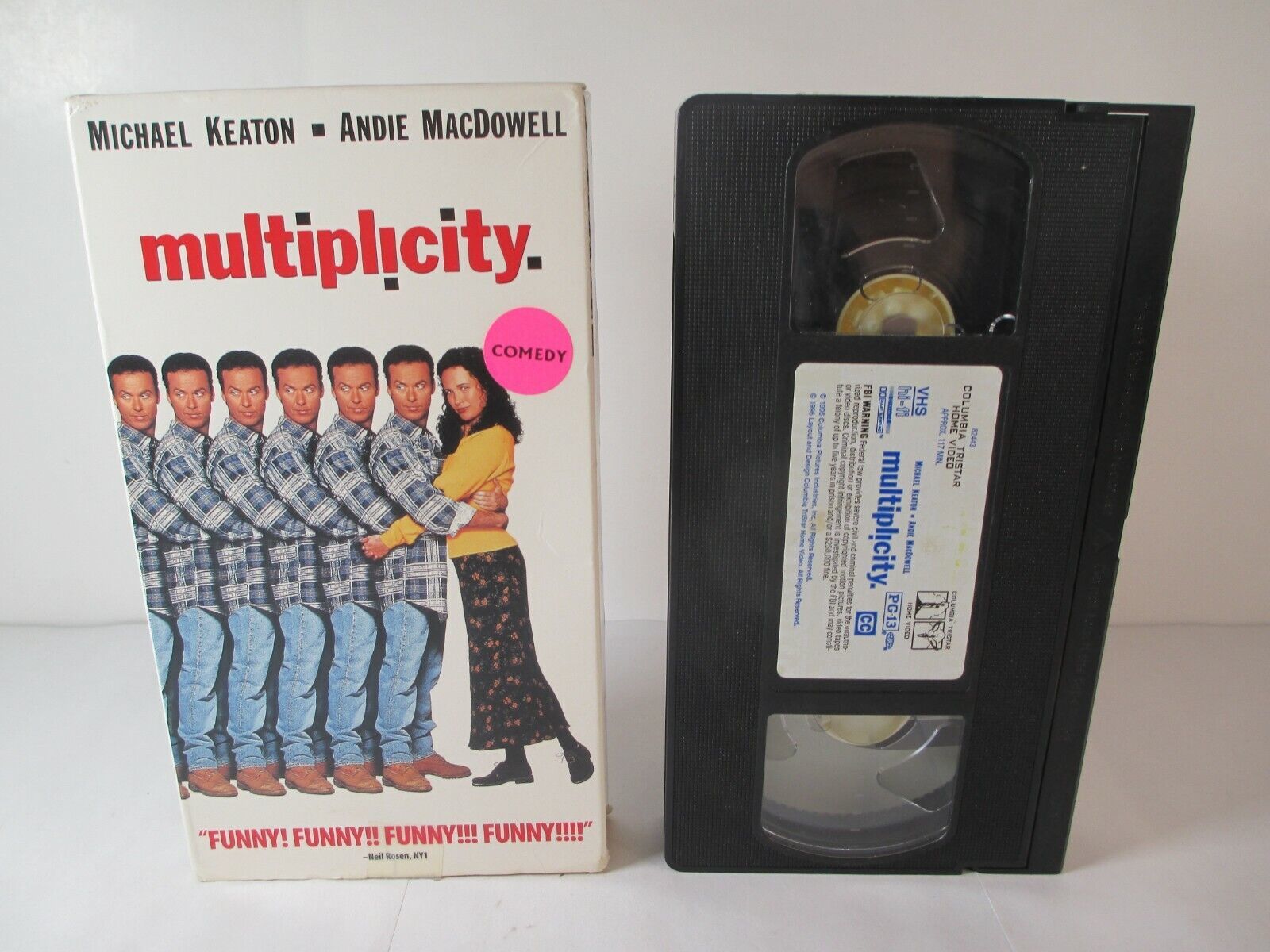 Multiplicity (VHS, 1996) Michael Keaton Andie MacDowell - VHS Tapes