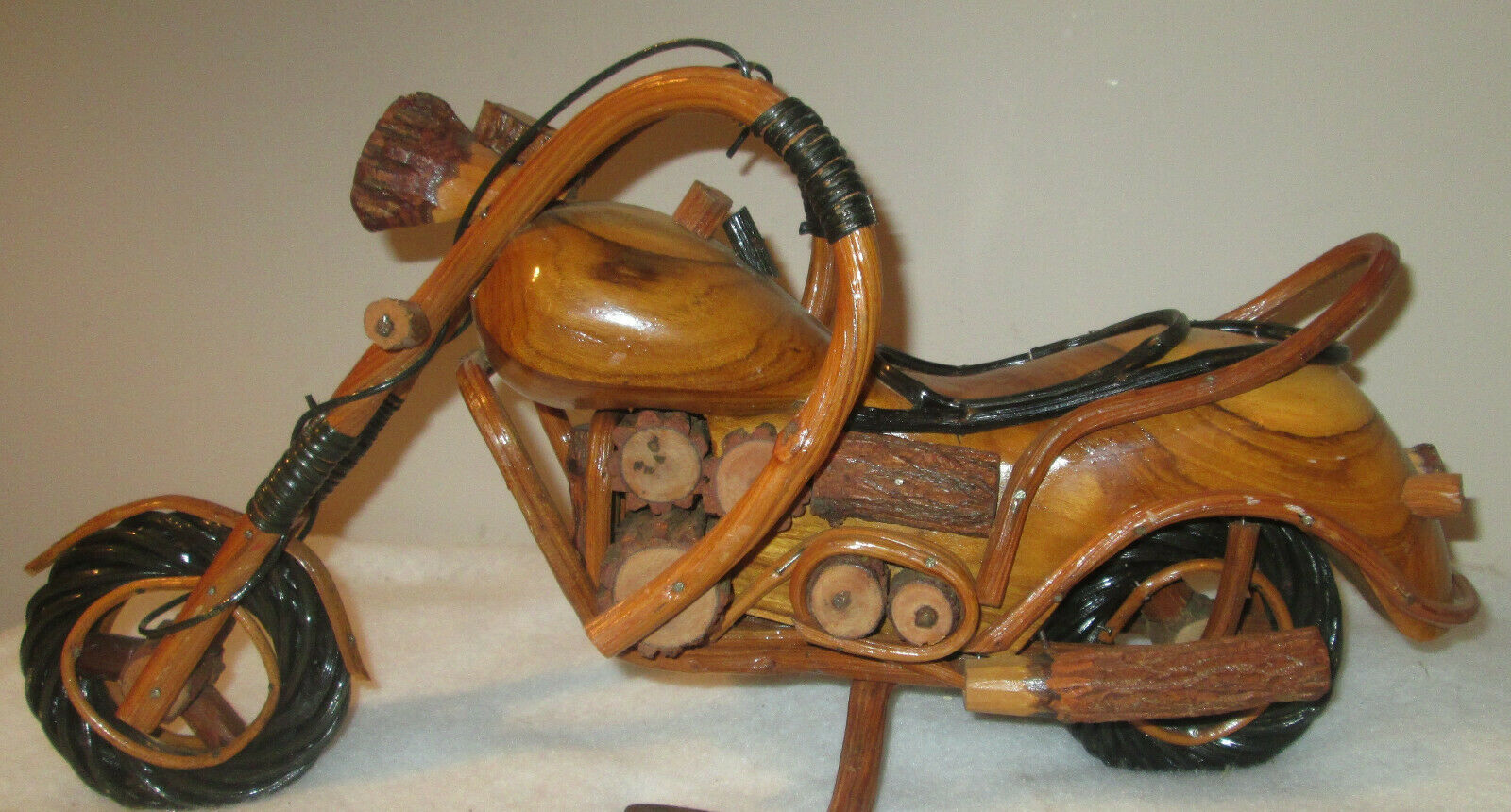 Wood Motorcycle Wood Art Bike Gifts Harley Davidson Figurines Model 