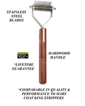 12 Blade Dog COAT STRIPPER TOOL Stripping Hair Mat Breaker DEMATTING RAK... - $30.99