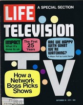 ORIGINAL Vintage Life Magazine September 10 1971 First 25 Years of TV