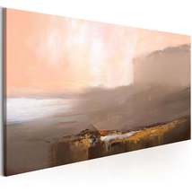Abstract stretched canvas art end of infinity brown wide tiptophomedecor thumb200