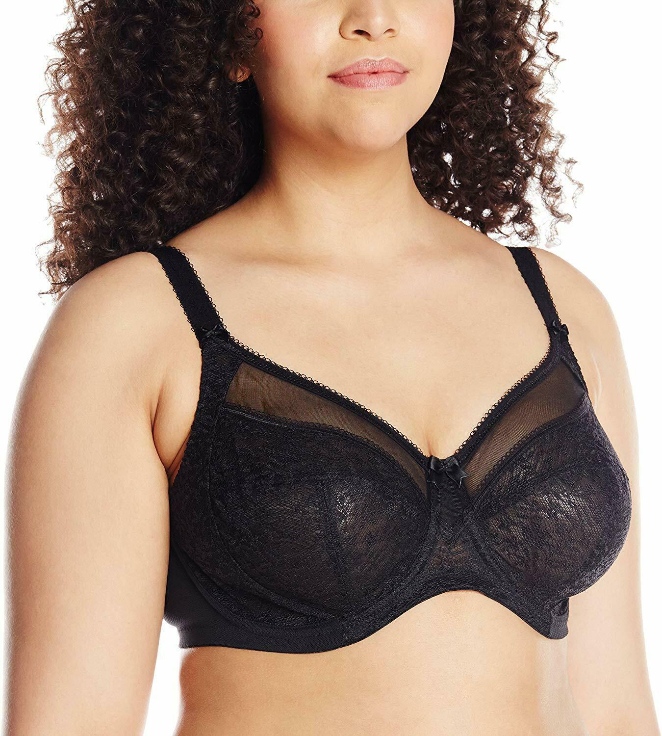 Goddess BLACK Adelaide Banded Underwire Bra, US 36DDD, UK 36E Bras