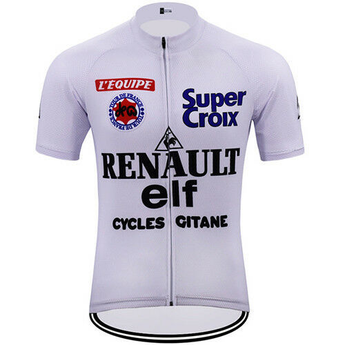 RENAULT ELF SUPER CROIX GITANE RETRO Cycling BIKE Jersey Shirt Tricot Maillot