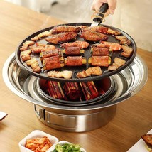 Korean Barbecue Grill Portable Stainless Steel Non-Stick Charcoal Stove For - $59.95