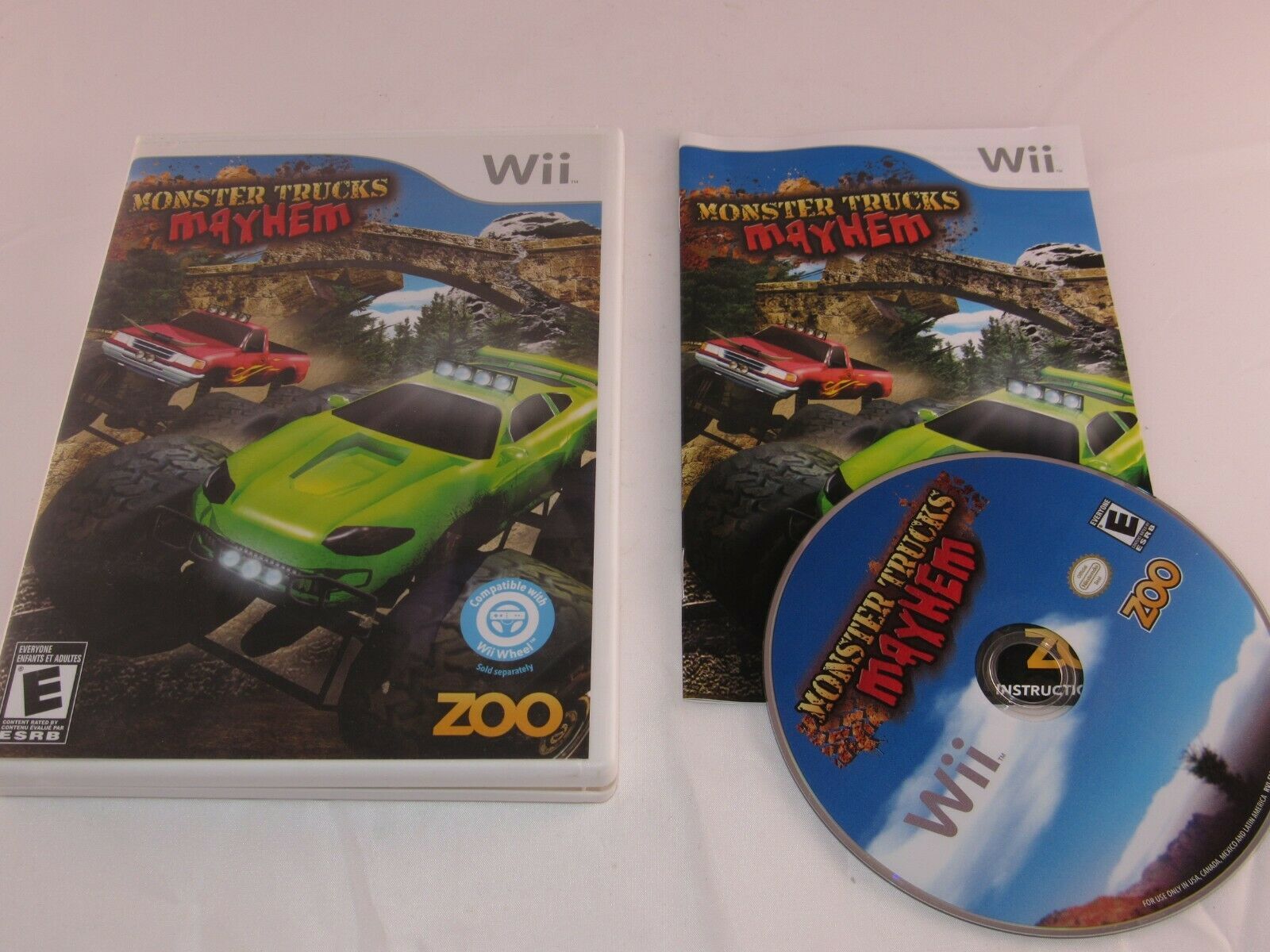 Monster Trucks Mayhem (Nintendo Wii, 2009) Video Games