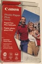 Canon 4x6 Photo Paper Plus Glossy 120 Sheets for inkjet Open Box - $5.93
