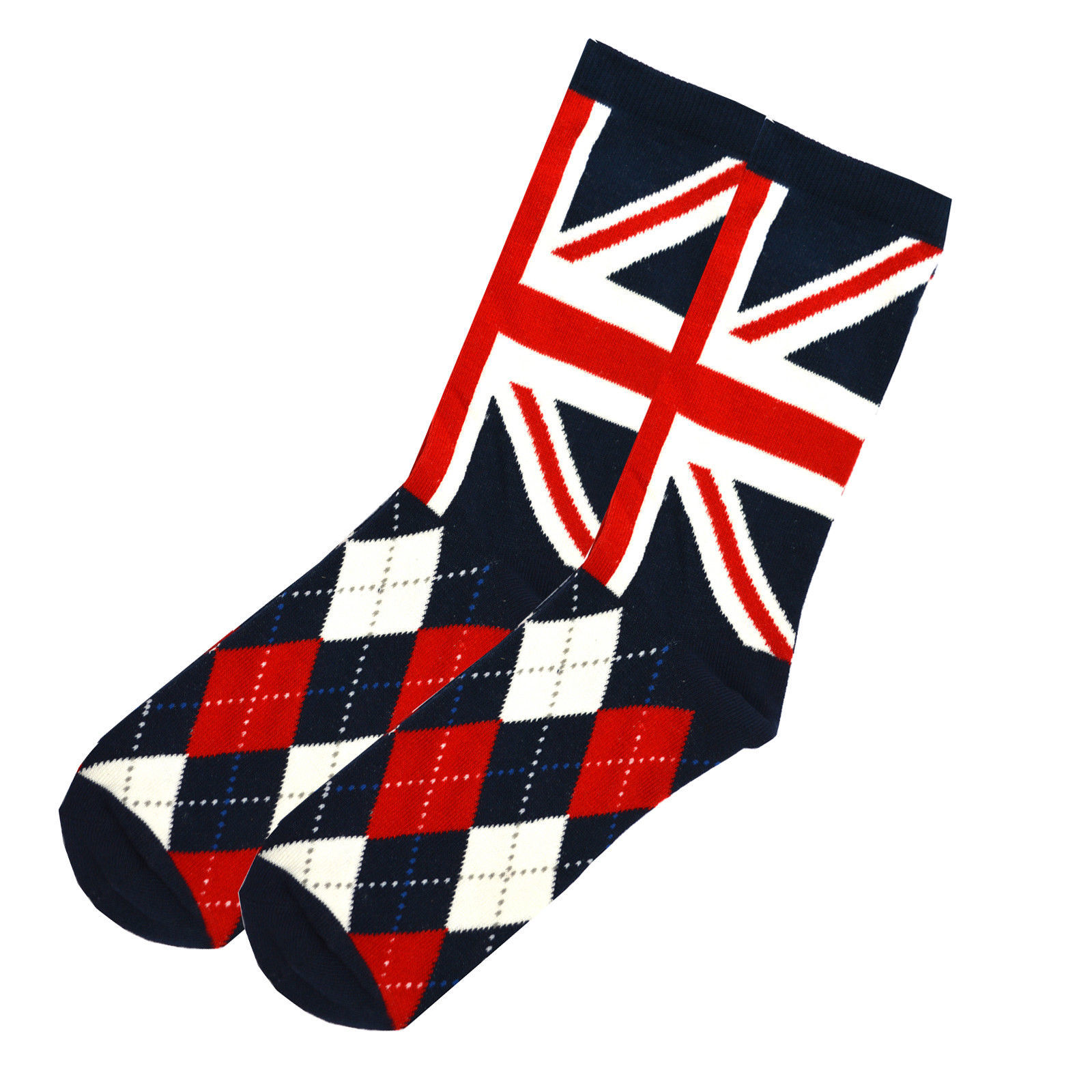 Image of British Union Jack Souvenir Socks 75% Cotton Rich For Men Christmas Gift UK 7-11
