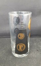 Cera Glass GOLD/BLACK U.S. DOLLAR COIN - OLD FASHIONED LOW BALL TUMBLER ... - $5.94