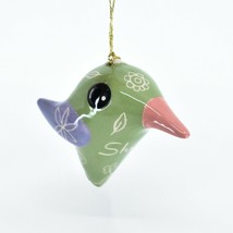 Handcrafted Painted "Shine" Uplifting Clay Hummingbird Ornament Made in Peru image 1