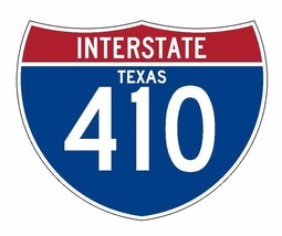 Interstate 410 Sticker R1985 Texas Highway Sign Road Sign - $1.45+