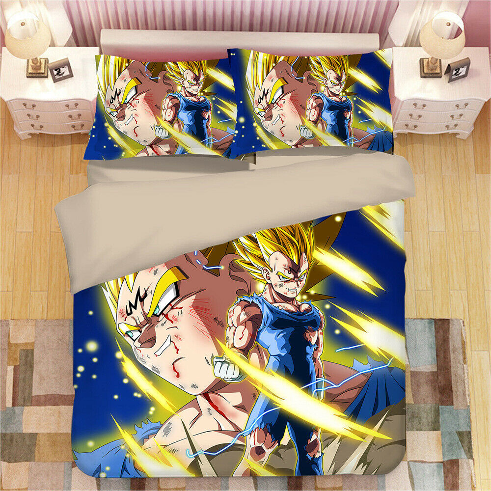 DRAGON BALL Z 3D Bedding Set Duvet Cover Pillowcase Bed Linen Son Goku