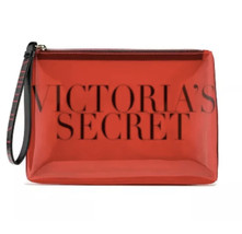 Victoria's Secret Beauty Bag Red "Intense" See Through Cosmetic Makeup Case - $14.24