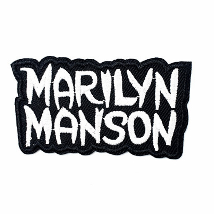Marilyn Manson Embroidered Patch 7.7x4.1Cm