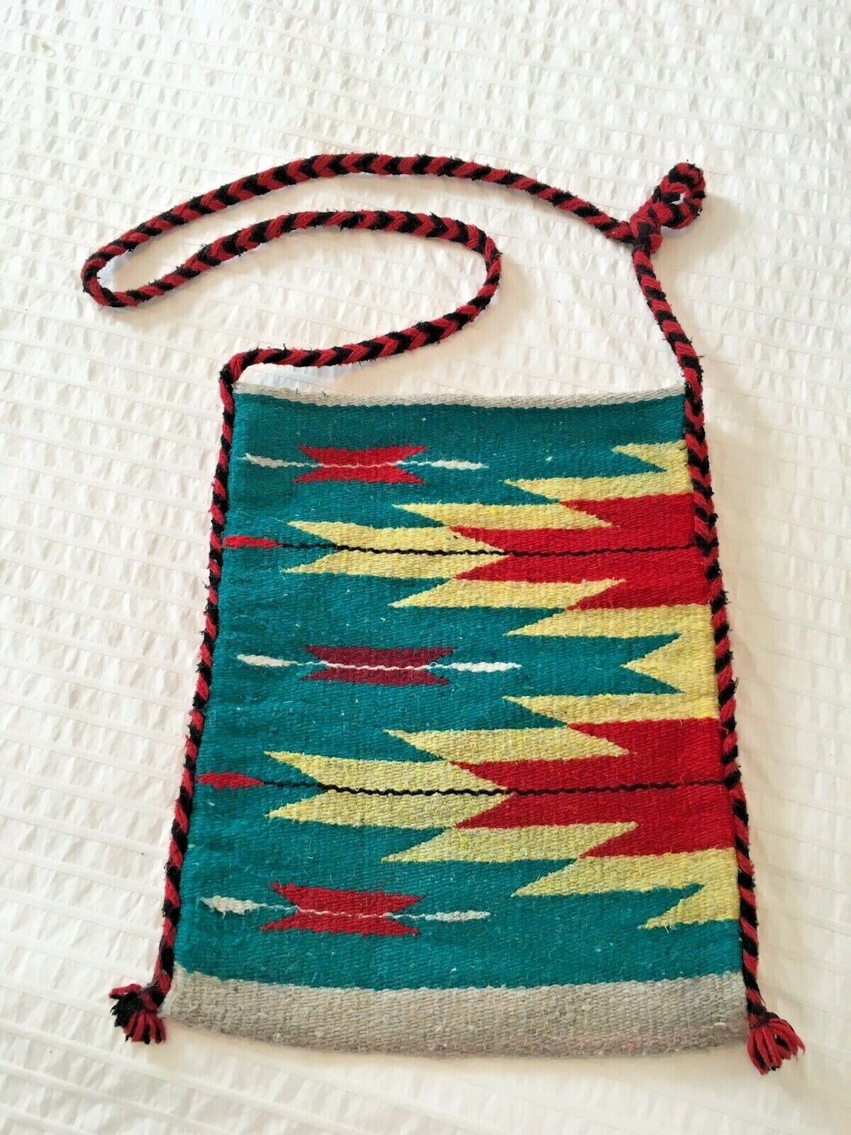 SERAPE Handmade Mexican Blanket Poncho handbag bag Crossbody purse tote