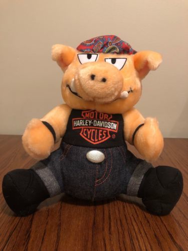 harley davidson pig stuffed animal