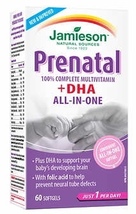 Jamieson Prenatal 100% Complete + DHA Softgels Multivitamin 2 x 60 Canadian  - $89.00