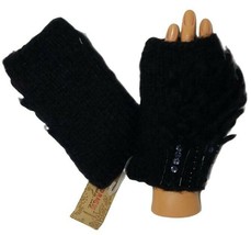 American Rag Women&#39;s Classic Black Crafty Knit Fingerless Fashion Winter... - $6.68