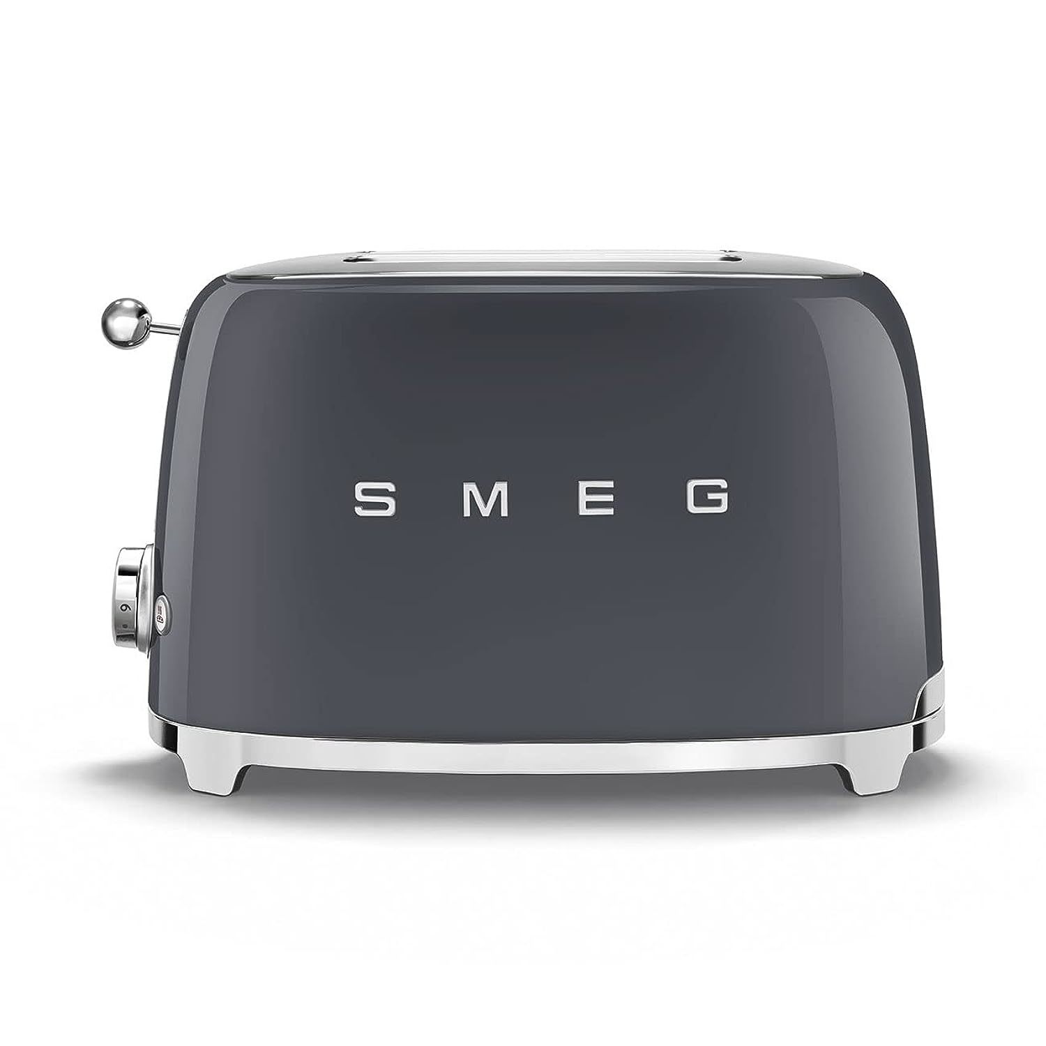 SMEG 50's Retro Style Aesthetic 2 Slice Toaster in Slate Gray Toasters