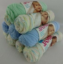 Jamie Baby Pompadour Yarn Candy White Pink Pastel Yellow Solid Print Pas... - $3.95+