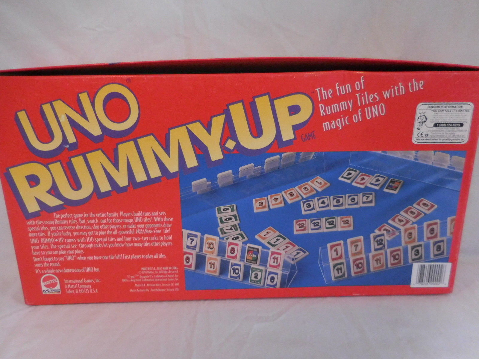 Uno Rummy Up Mattel Games 1993 Rummyup and 29 similar items