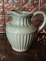 Vintage RETIRED At Home America Green Pitcher, 10” Tall, Beautiful, EUC - $41.56