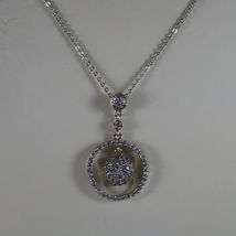 .925 SILVER RHODIUM NECKLACE WITH ZIRCONIA, ROUND MESH  LENGTH 17,91 image 3