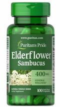 Puritan&#39;s Pride Elderberry 400 mg - 100 Capsules - $21.68