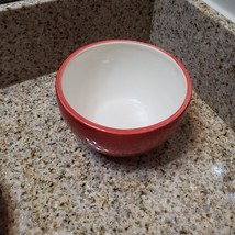 Red Apple Jar / Bowl with Lid, Ceramic, Vintage Red Apple Canister Trinket Box image 7