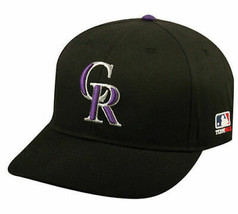 Colorado Rockies MLB OC Sports Hat Cap Solid Black / CR Logo Team Adjust... - $14.99