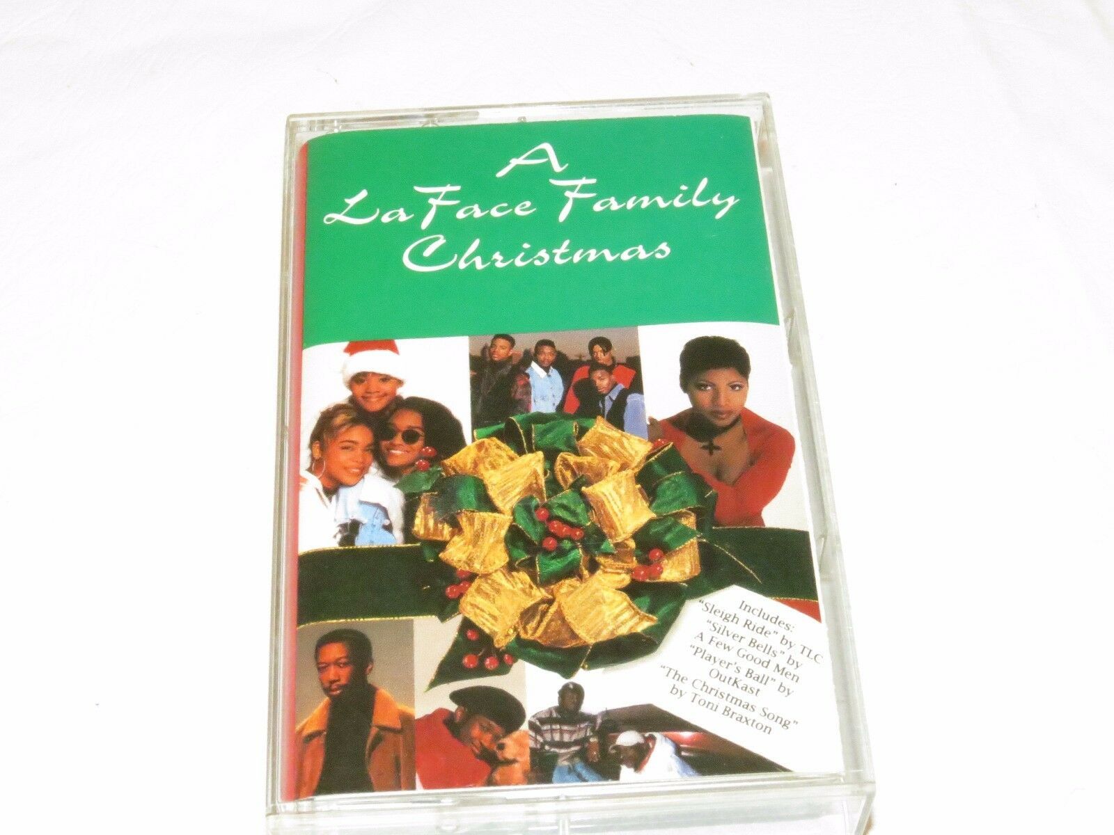 A LaFace Family Christmas Arista sleigh ride silver bells Cassette tape Laface Family Christmas