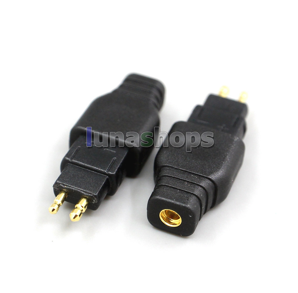 1 Pair Gold Plated Plug for DIY Headphone Cables HD600 HD650 Connector 