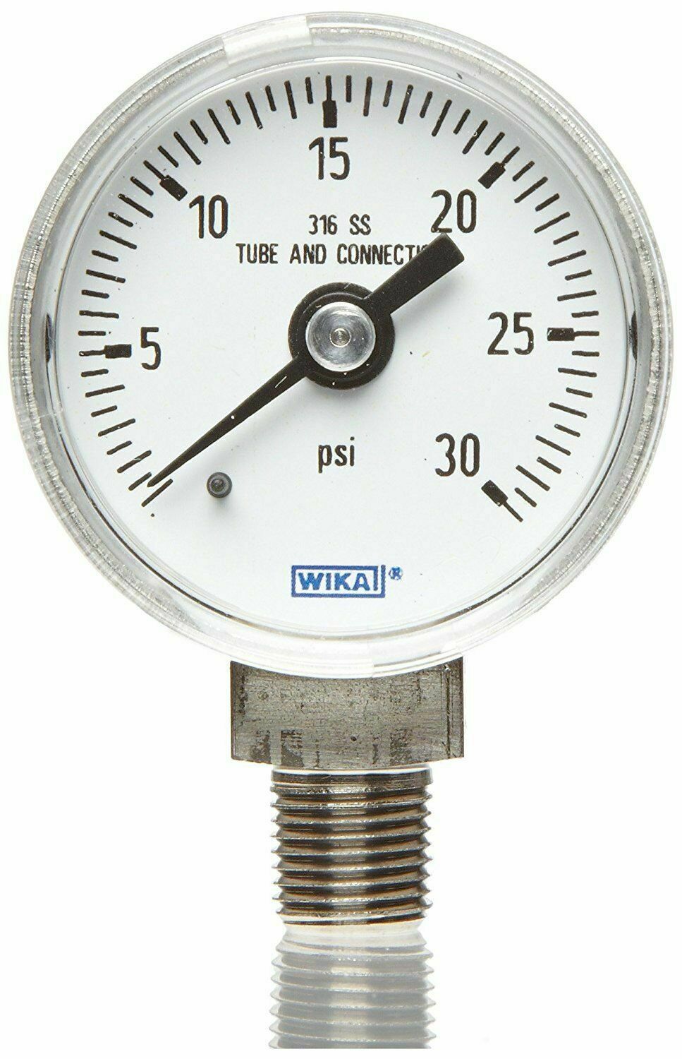 WIKA Industrial Pressure Gauge 21/2" Dial, 01000 psi (bar)B005P0RWN8