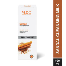 VLCC Sandal Skin Defense Cleansing Milk - Normal to Dry Skin, 100ml (Pack of 1) - $7.99