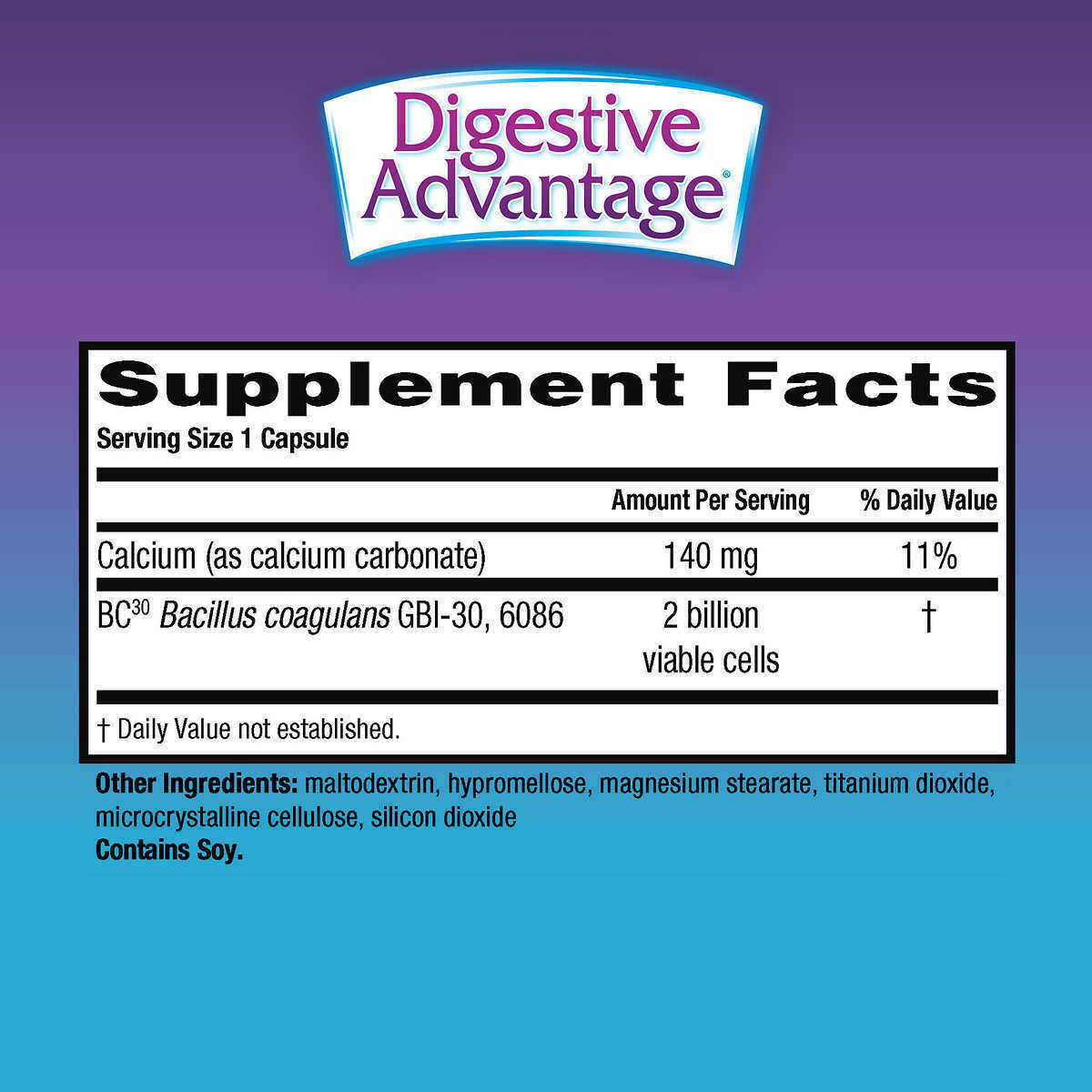 Schiff Digestive Advantage Daily Probiotic, 80 Capsules Vitamins